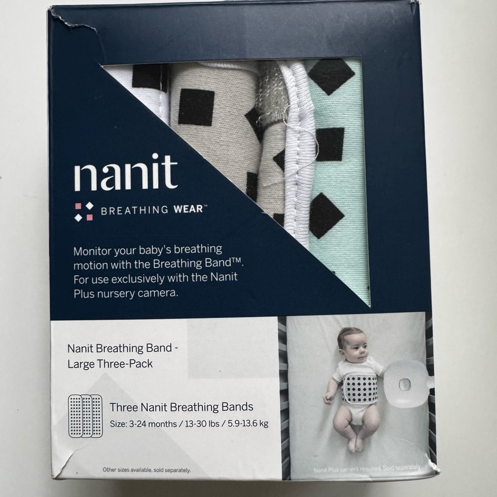Nanit breathing band - 3 pack (size large)